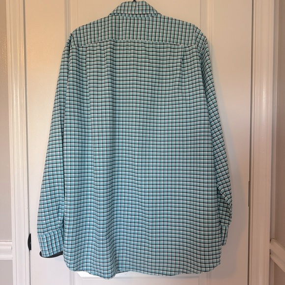 Daniel Cremieux Men’s Blue Checkered Button Up XLT Shirt - Picture 2 of 5
